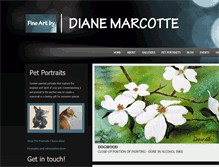 Tablet Screenshot of dianemarcotte.com